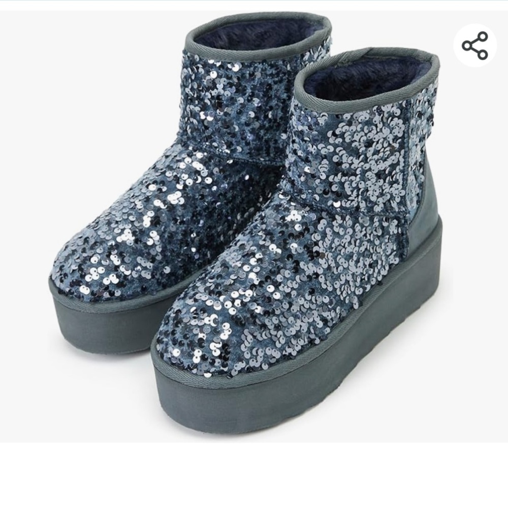 JustFab, Womens Shoes, Porsha Fuzzie Closed Toed Fuzzie Boots